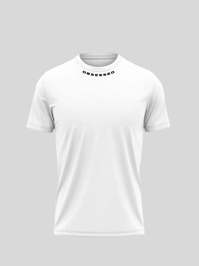 Camisa Dry Fit branco, frente