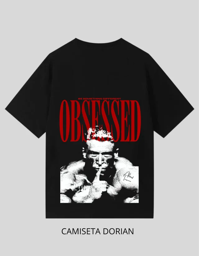 Camiseta Dorian preta, costas