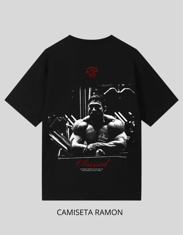 Camiseta Ramon preta, costas