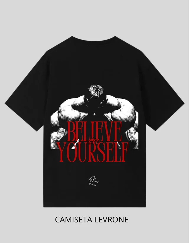 Camiseta Levrone preta, costas